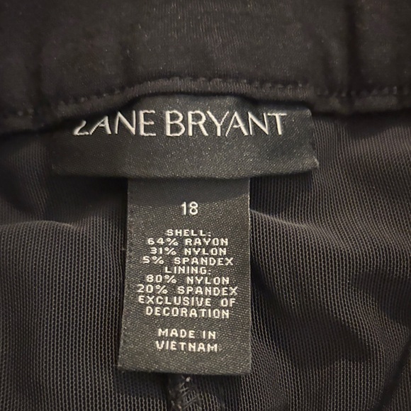 Lane Bryant Black Lace-Up Leggings - Picture 6 of 6